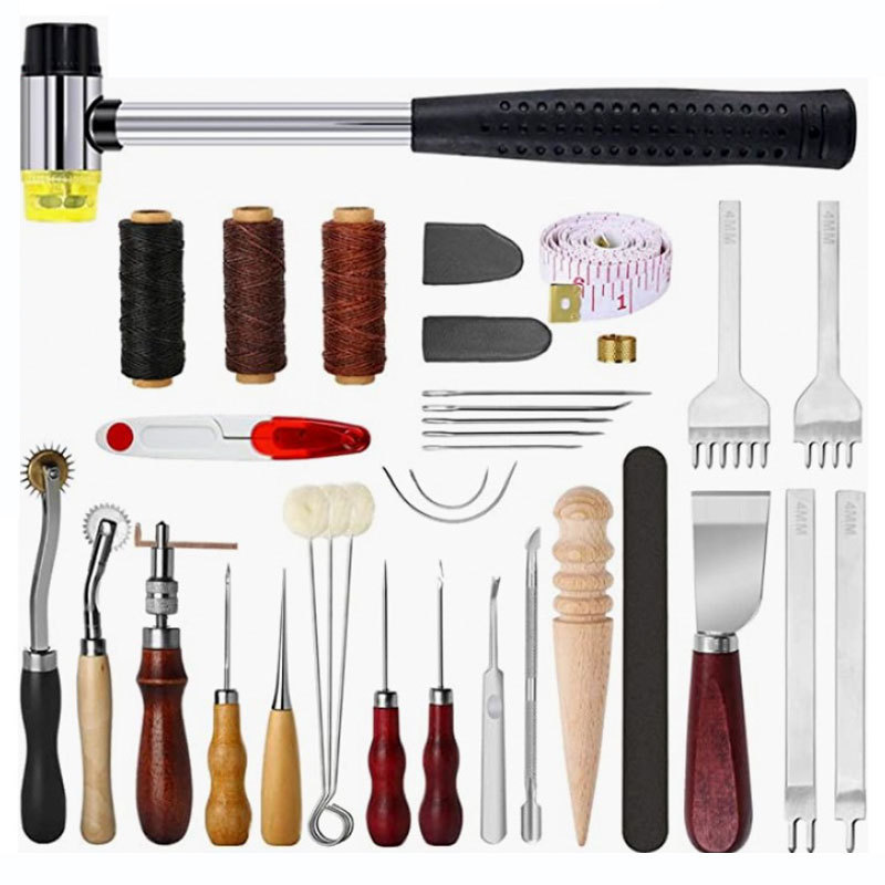 Leather Craft Tool Kit Leather - огляд і ціна Groover Stitching Tool